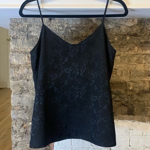 Never worn black silk jacquard shirt